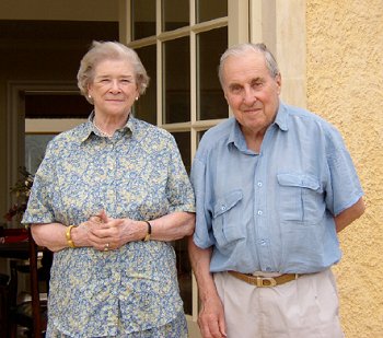 Charles and Dolores at Little Barrow Farm in 2003