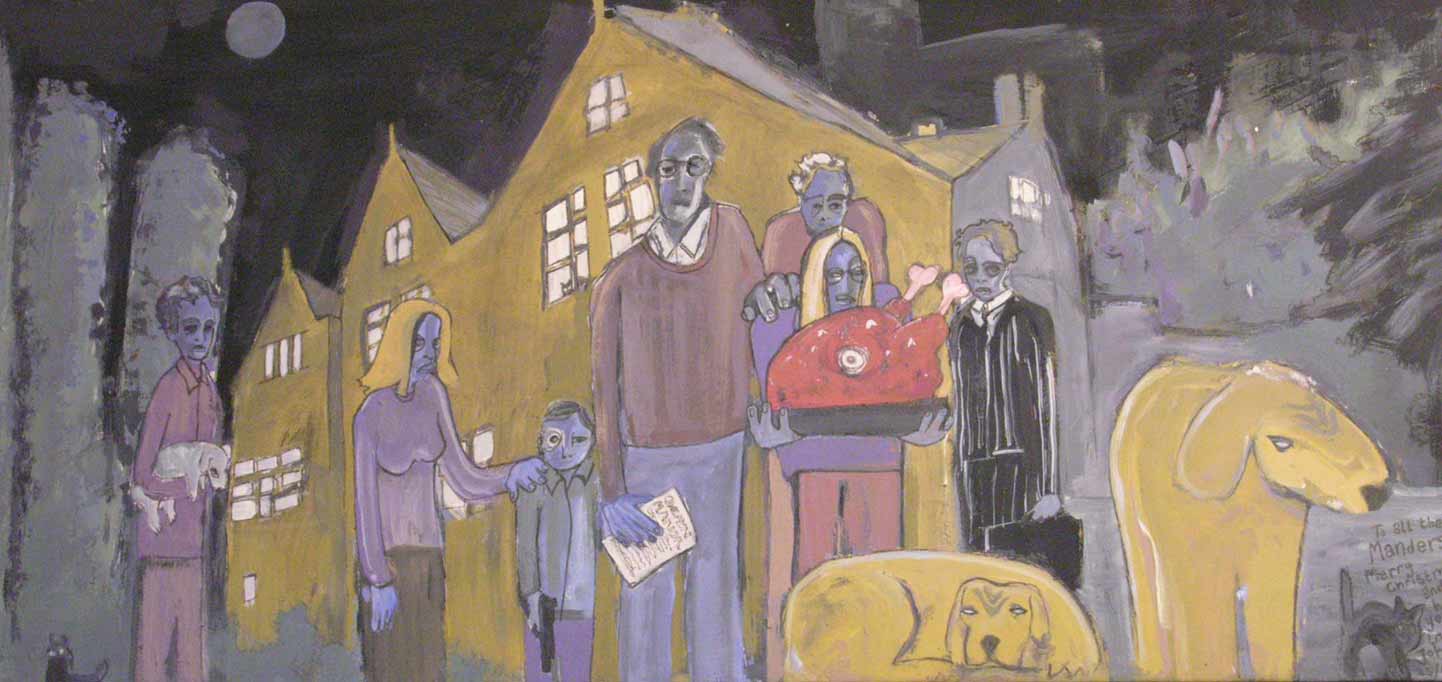 Mander family at Owlpen by Johno Verity