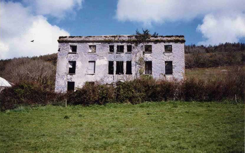 The Daunt house today at Gortigrenane in county Cork, dated 1817. It is attributed to Abraham Hargrave Sr., and was destroyed in the Troubles. 